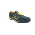 lace up  Suede Upper Steel Toe And Anti Puncture Protective Men Safety Shoes